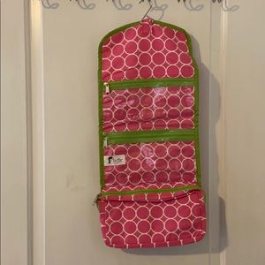 GUC Pink, White and Green Makeup Bag